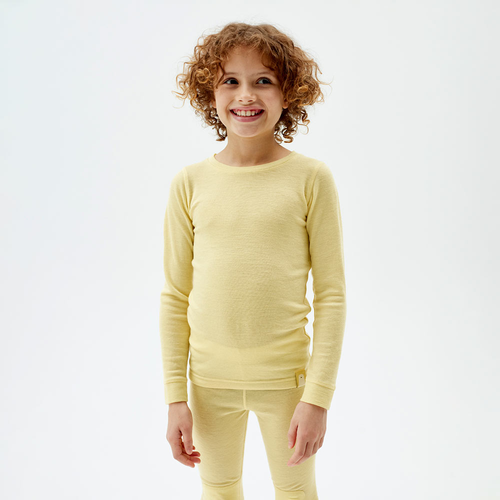 Ulltröja barn, Yellow Cream, hi-res